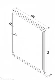 Зеркало  Comforty  00-00005256 60 см
